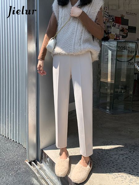 women's pants capris jielur beige oatmeal woolen harem pants for women korean autumn winter slim black capris simple casual pants femal, Black;white
women's pants capris jielur beige oatmeal woolen harem pants for women korean autumn winter slim black capris simple casual pants femal, Black;white