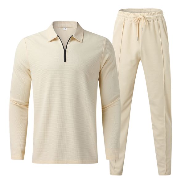 men's tracksuits polo shirt black and white fashion long-sleeved suit solid color korean t-shirt casual suit summer men's autumn a, Gray
men's tracksuits polo shirt black and white fashion long-sleeved suit solid color korean t-shirt casual suit summer men's autumn a, Gray