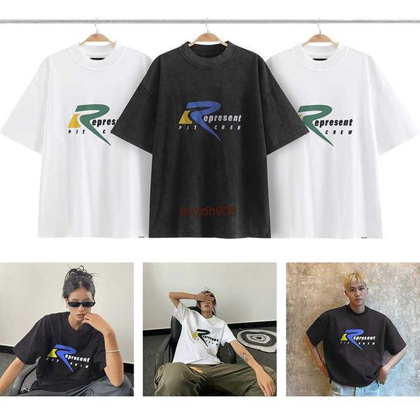 men's and women's summer fashion t shirt high street brand rep representative summer letter printing wash water old loose couple r, White;black
men's and women's summer fashion t shirt high street brand rep representative summer letter printing wash water old loose couple r, White;black