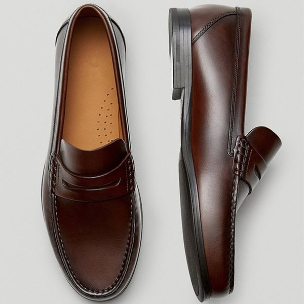 dress shoes jenny dave flat men england style vintage genuine leather cowhide slipon loafers men shoes man casual moccasin flat men shoes 23, Black
dress shoes jenny dave flat men england style vintage genuine leather cowhide slipon loafers men shoes man casual moccasin flat men shoes 23, Black