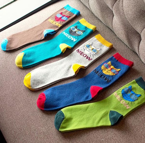 2023 wholesale- men's new tide personality male cat glasses casual cotton socks in tube socks men socks 5 pairs = lot a1, Black
2023 wholesale- men's new tide personality male cat glasses casual cotton socks in tube socks men socks 5 pairs = lot a1, Black