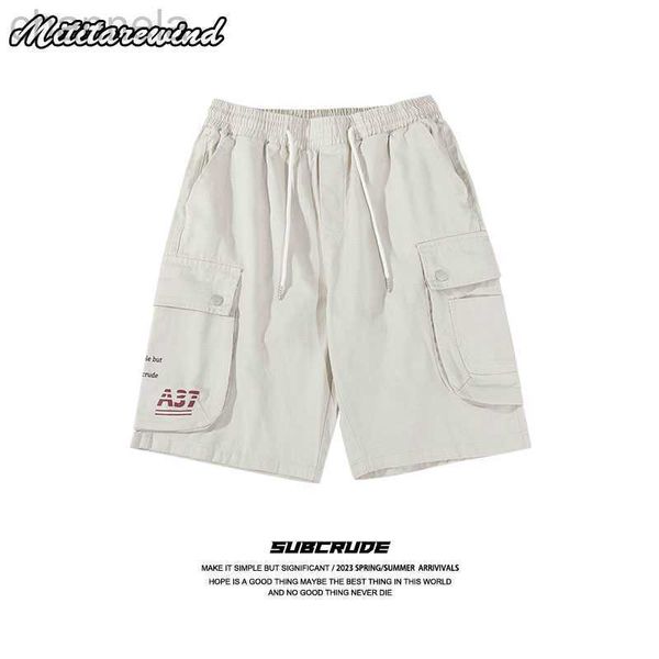 japanese retro pocket carg shorts men's summer trendy style wide leg loose fitting straight casual knee length pants high street, White;black
japanese retro pocket carg shorts men's summer trendy style wide leg loose fitting straight casual knee length pants high street, White;black