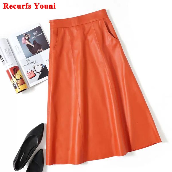 skirts women a-line long leather skirt spring femme sheep skin big hem pocket maxi jupe mujer organge umbrella faldas largas 230413, Black
skirts women a-line long leather skirt spring femme sheep skin big hem pocket maxi jupe mujer organge umbrella faldas largas 230413, Black