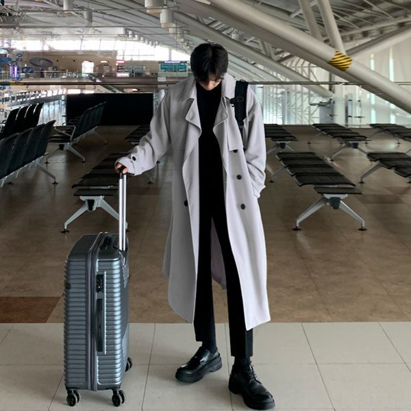 men's trench coats 2023 springautumn korean windbreaker medium long cape casual trend loose coat oversize cloth with 230413, Tan;black
men's trench coats 2023 springautumn korean windbreaker medium long cape casual trend loose coat oversize cloth with 230413, Tan;black