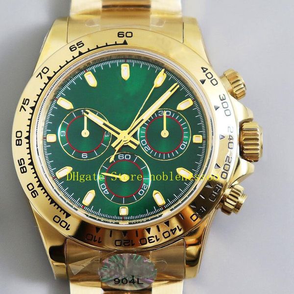 904l steel mens sport chrono watches men's 40mm green dial 18k yellow gold bracelet sapphire glass cal.4130 movement arf automatic chro, Slivery;brown
904l steel mens sport chrono watches men's 40mm green dial 18k yellow gold bracelet sapphire glass cal.4130 movement arf automatic chro, Slivery;brown