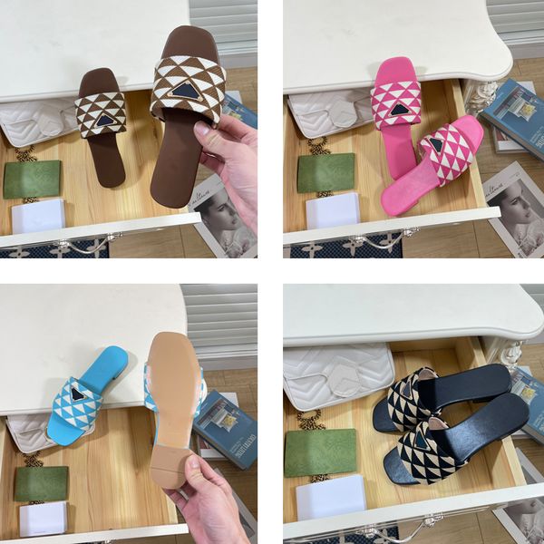 2023 luxe flat slide slippers slip on fabric sandals floral embroidered open toe shoes luxury designer for women holiday flats sandal factor, Black 
2023 luxe flat slide slippers slip on fabric sandals floral embroidered open toe shoes luxury designer for women holiday flats sandal factor, Black