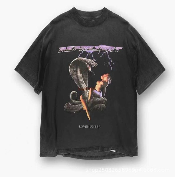 men's and women's summer fashion t shirt high street brand rep representative love wash snake girl print loose short sleeve, White;black
men's and women's summer fashion t shirt high street brand rep representative love wash snake girl print loose short sleeve, White;black