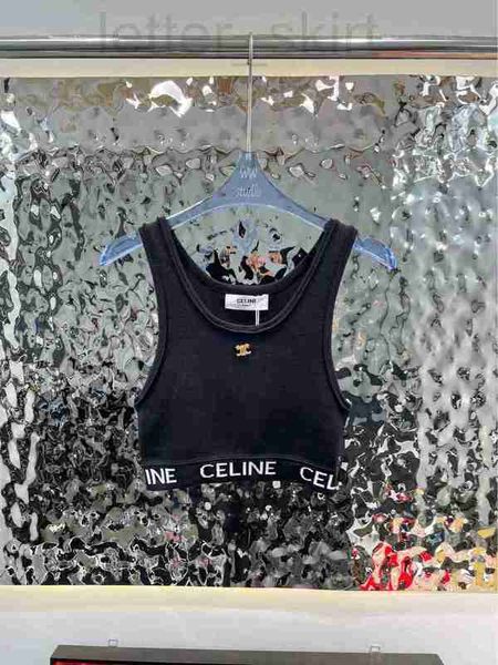 women's knits & tees designer 23 early spring new contrast color matching knitted tank triumphal arch metal bottom letter jacquard 3ymp, White
women's knits & tees designer 23 early spring new contrast color matching knitted tank triumphal arch metal bottom letter jacquard 3ymp, White