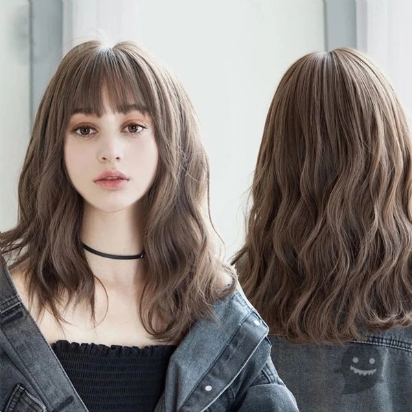 cosplay wigs shangke synthetic wigs for women daily cosplay long water wave lolita wig with bangs cold brown heat resistant hair bob wig 230, Black
cosplay wigs shangke synthetic wigs for women daily cosplay long water wave lolita wig with bangs cold brown heat resistant hair bob wig 230, Black