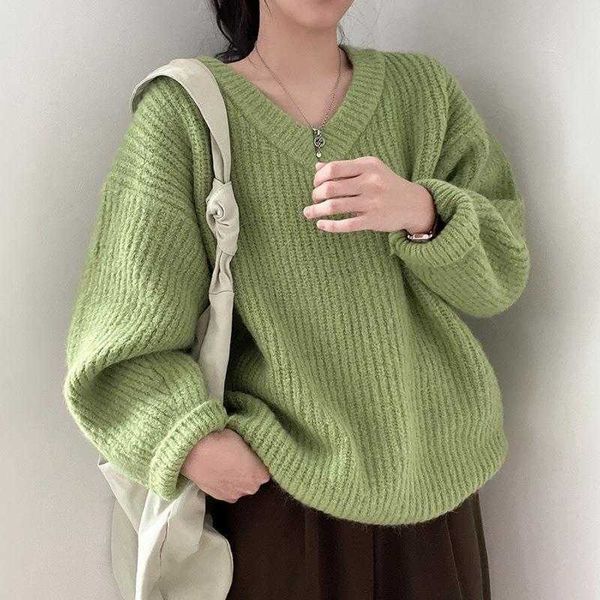 chic autumn and sweater winter lazy style v neck pullover keep warm loose large, White;black
chic autumn and sweater winter lazy style v neck pullover keep warm loose large, White;black