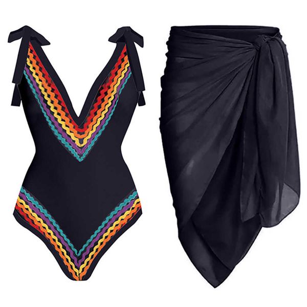 vintage colorblock ethnic striped print one-piece swimsuit backless high waist seamless splicing biniki v-neck beachwear230413, White;black
vintage colorblock ethnic striped print one-piece swimsuit backless high waist seamless splicing biniki v-neck beachwear230413, White;black