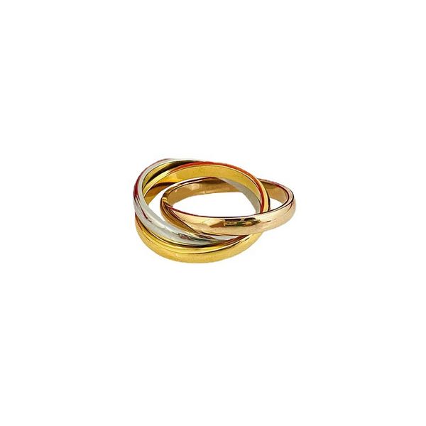 simple trinity ring three-color ring fashion trend stainless steel titanium steel factory wholesale, Silver
simple trinity ring three-color ring fashion trend stainless steel titanium steel factory wholesale, Silver