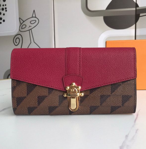fashion designer womens wallets luxury clapton plaid purses high-quality brown flower letter credit card holders ladies slim envelope money, Red;black
fashion designer womens wallets luxury clapton plaid purses high-quality brown flower letter credit card holders ladies slim envelope money, Red;black