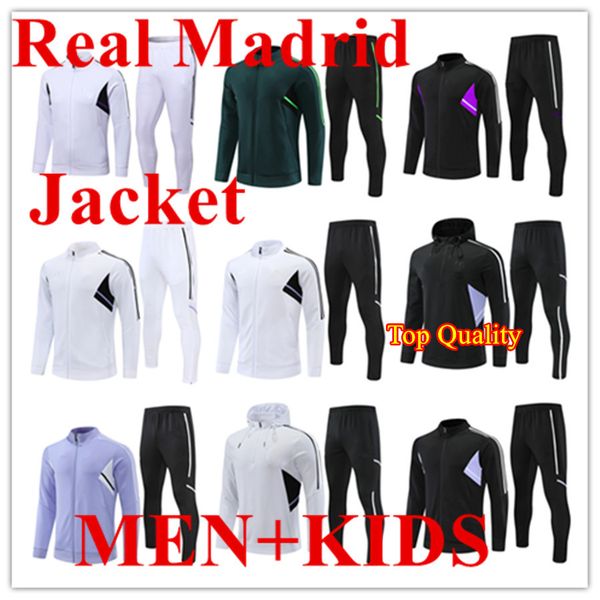 2023 new real madrids soccer tracksuits long sleeve jacket hooded sets 22 23 football survetement training suit hoodie men kids tracksuit ki, Black
2023 new real madrids soccer tracksuits long sleeve jacket hooded sets 22 23 football survetement training suit hoodie men kids tracksuit ki, Black
