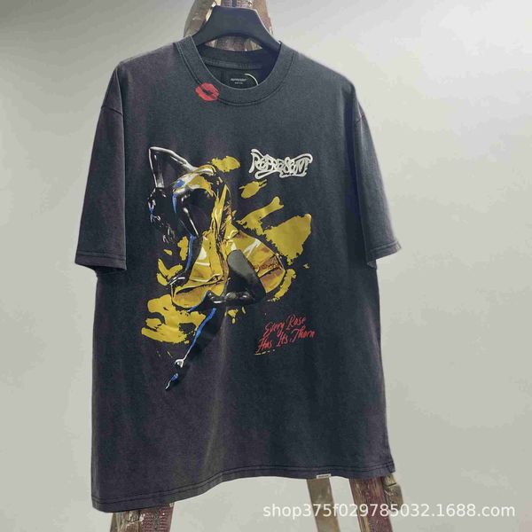 men's and women's summer fashion t shirt high street brand rep representative laif red lip girl washed worn out print loose short, White;black
men's and women's summer fashion t shirt high street brand rep representative laif red lip girl washed worn out print loose short, White;black