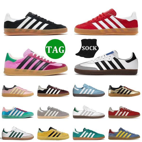 2023 og gazelle original samba shoes motif designer sambas x vegan gazelle mens women blakc white scarlet gum pink velvet monogram casual tr
2023 og gazelle original samba shoes motif designer sambas x vegan gazelle mens women blakc white scarlet gum pink velvet monogram casual tr