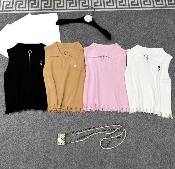 women tanks camis designer custom half zipper design lapel sleeveless vest hem torn fringe decoration slim version comfortable 2 colors lux, White
women tanks camis designer custom half zipper design lapel sleeveless vest hem torn fringe decoration slim version comfortable 2 colors lux, White