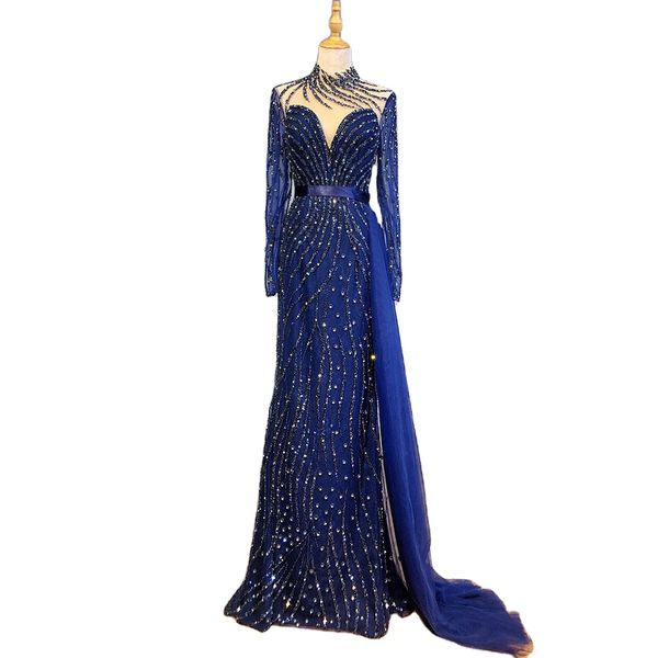 navy blue mermaid evening long dresses new trend serene hill la71359 beaded full sleeves party gowns, Black;red
navy blue mermaid evening long dresses new trend serene hill la71359 beaded full sleeves party gowns, Black;red