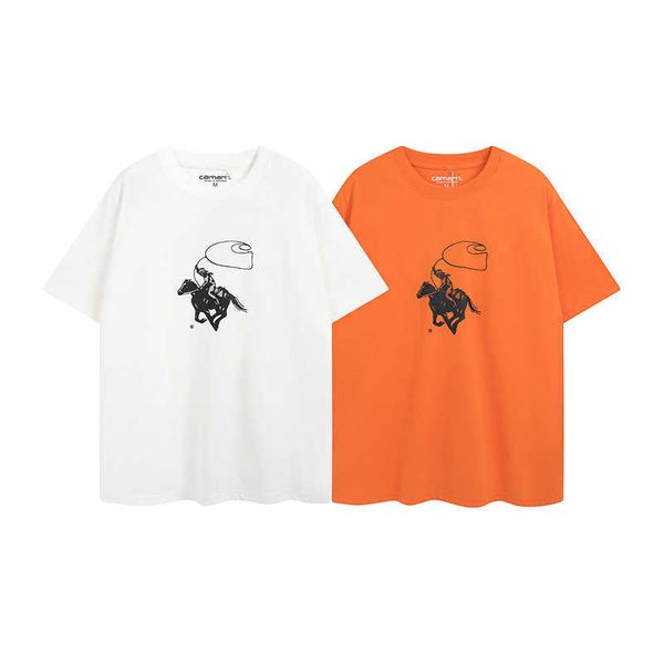 ym7t 2023 men's and women's fashion t shirt high street brand carhart workwear outdoor riding figure print loose teen couple short, White;black
ym7t 2023 men's and women's fashion t shirt high street brand carhart workwear outdoor riding figure print loose teen couple short, White;black