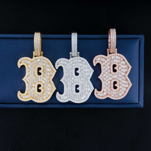 925 sterling silver gold plated bling baguatte moissanite letter b pendant with 3mm 24inch rope chain jewelry for men women nice gift
925 sterling silver gold plated bling baguatte moissanite letter b pendant with 3mm 24inch rope chain jewelry for men women nice gift