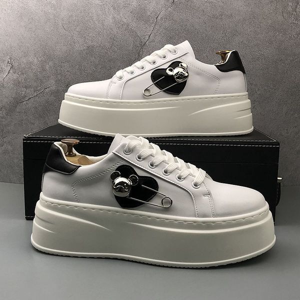 luxury designer wedding dress party shoes fashion comfortable vulcanized casual sneakers round toe thick bottom business driving walking loa, Black
luxury designer wedding dress party shoes fashion comfortable vulcanized casual sneakers round toe thick bottom business driving walking loa, Black