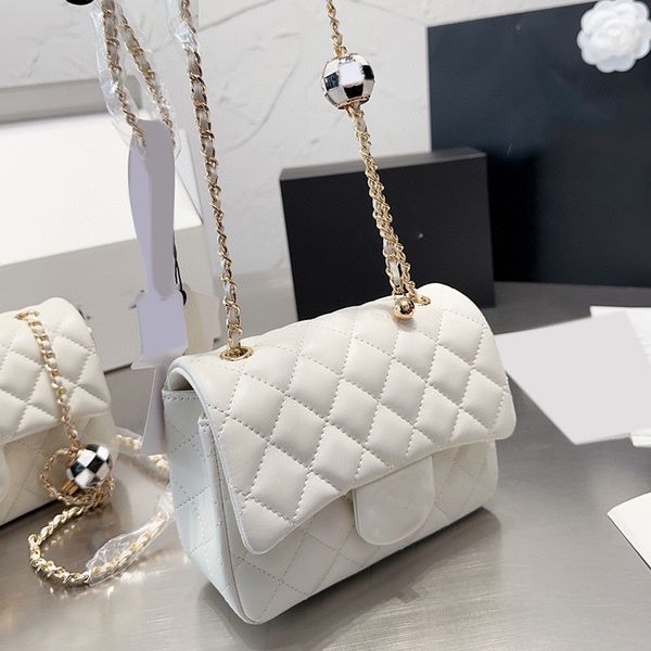 womens designer lambskin cross body shoulder bags crush pearl football ball classic rectangular flap purse gold metal hardware chain handbag
womens designer lambskin cross body shoulder bags crush pearl football ball classic rectangular flap purse gold metal hardware chain handbag