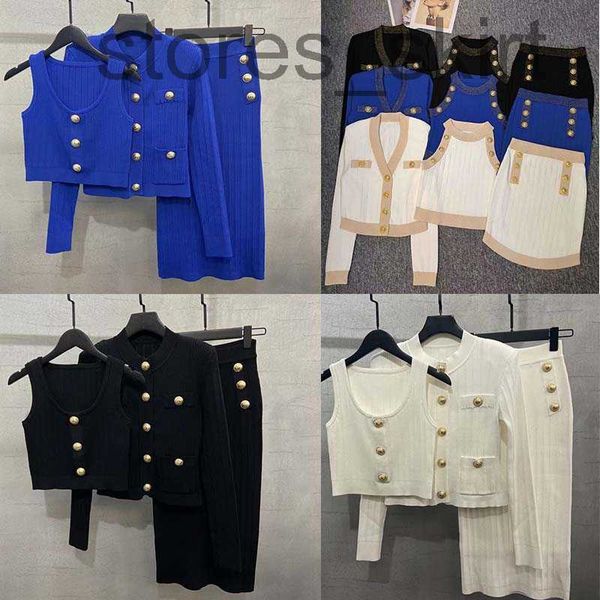 two piece dress designerwomen two pieces dress luxury designer woman three pcs cardigan skirts sets o neck vest office clothes formal skirts, White
two piece dress designerwomen two pieces dress luxury designer woman three pcs cardigan skirts sets o neck vest office clothes formal skirts, White