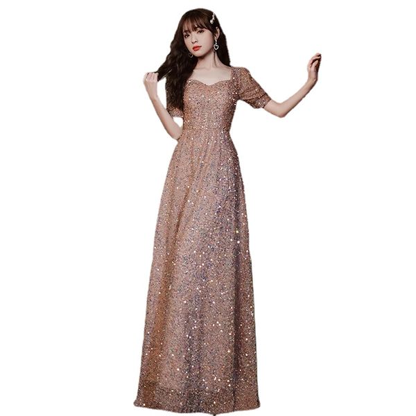 robe de soiree long evening dresses v-neck a-line floor-length zipper back sequins simple woman formal party dress, Black;red
robe de soiree long evening dresses v-neck a-line floor-length zipper back sequins simple woman formal party dress, Black;red