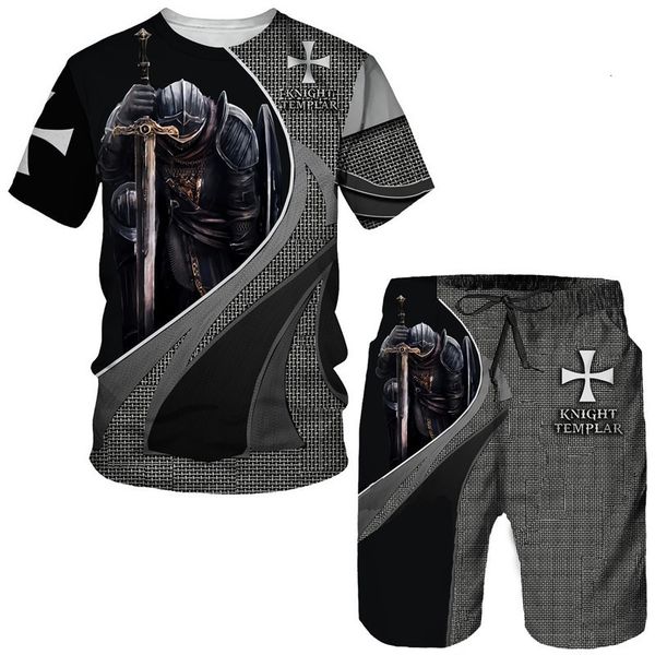 men's tracksuits knight templar 3d print t-shirt/shorts/suit cool short sleeve retro style streetwear two piece set summer tracksuit ou, Gray
men's tracksuits knight templar 3d print t-shirt/shorts/suit cool short sleeve retro style streetwear two piece set summer tracksuit ou, Gray