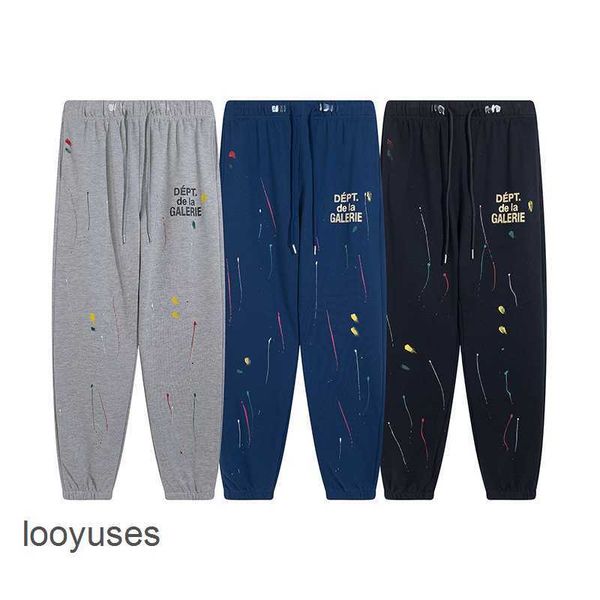 galleryss dept fashion sport pants 2023 designer pant brand hand-painted speckle ink graffiti loose high street men's casual feet guard, Black
galleryss dept fashion sport pants 2023 designer pant brand hand-painted speckle ink graffiti loose high street men's casual feet guard, Black