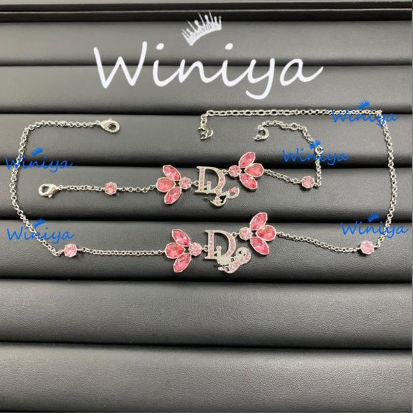 pendant necklaces luxury jewelry vintage letter pink diamond bracelet sweater chain temperament cool style fashion jewelry, Silver
pendant necklaces luxury jewelry vintage letter pink diamond bracelet sweater chain temperament cool style fashion jewelry, Silver