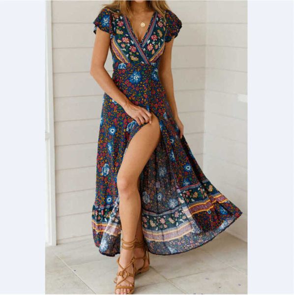 women dress summer fashion long maxi dresses floral print cotton robe backless boho hippie chic vestidos clothing, Black;gray
women dress summer fashion long maxi dresses floral print cotton robe backless boho hippie chic vestidos clothing, Black;gray