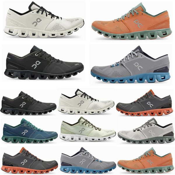 2023 on cloud x running shoes mens clouds x federer mens sneakers workout and cross trainning shoe black alloy grey ash storm blue aloe men