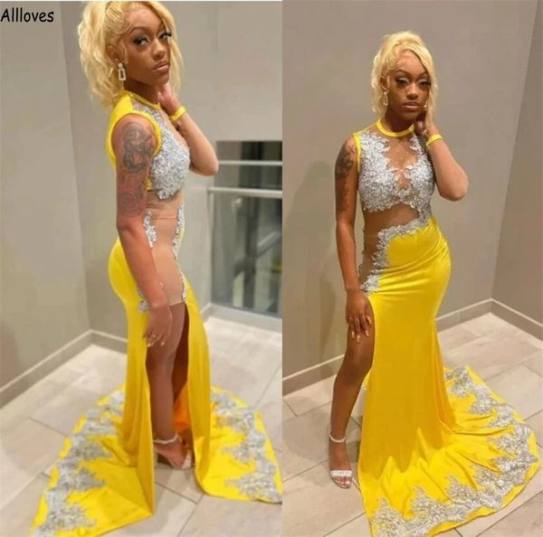 see through yellow mermaid evening dresses for african girls long mermaid prom party gowns lace applique beaded thigh split vestidos de fest, Black;red
see through yellow mermaid evening dresses for african girls long mermaid prom party gowns lace applique beaded thigh split vestidos de fest, Black;red