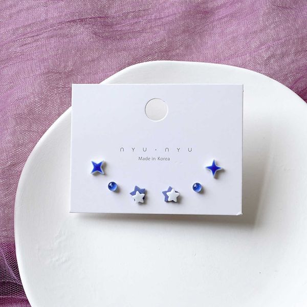 stud 3pairs ceramic ear post stud earrings for women girls mixed color star flower heart airplane earring accessories jewelry p230411, Golden;silver
stud 3pairs ceramic ear post stud earrings for women girls mixed color star flower heart airplane earring accessories jewelry p230411, Golden;silver