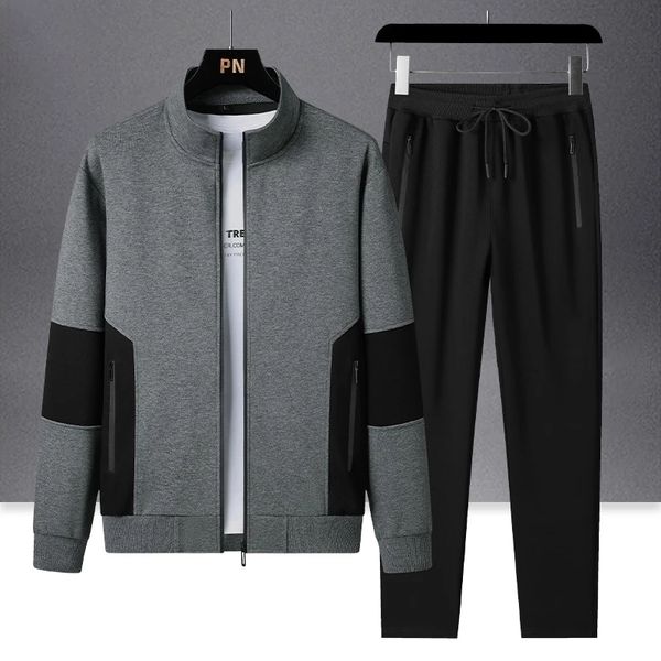 men's tracksuits tracksuit men 2 pieces set plus size 6xl sweatshirt sweatpants sportswear zipper casual mens sport clothing running tr, Gray
men's tracksuits tracksuit men 2 pieces set plus size 6xl sweatshirt sweatpants sportswear zipper casual mens sport clothing running tr, Gray