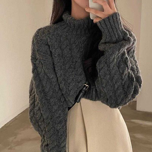 chic autumn and winter sweaters turtleneck extra thick warm pullover sweater, White;black
chic autumn and winter sweaters turtleneck extra thick warm pullover sweater, White;black