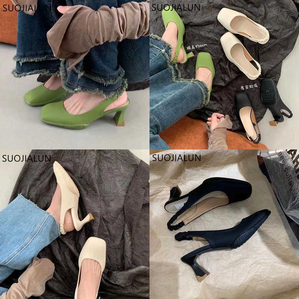 sandals spring new women sandal fashion green square toe shallow slip on ladies elegant slingback shoes high heel pumps 230316, Black
sandals spring new women sandal fashion green square toe shallow slip on ladies elegant slingback shoes high heel pumps 230316, Black