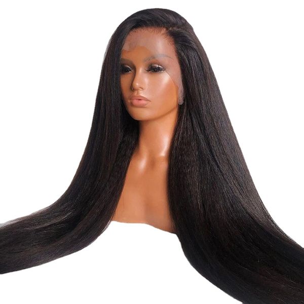 straight natural long 26 inch hair wig for women natural hairline kinky straight wig with afro baby hair soft black yaki kinky, Black;brown
straight natural long 26 inch hair wig for women natural hairline kinky straight wig with afro baby hair soft black yaki kinky, Black;brown