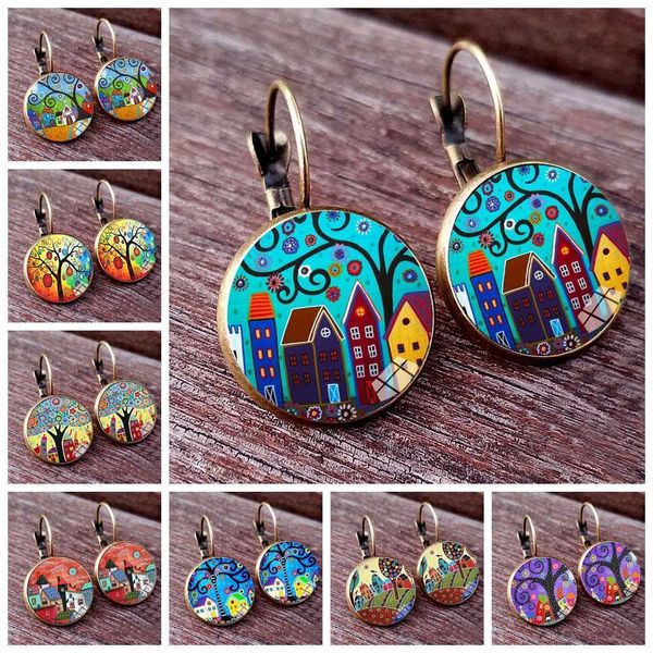 stud new arrival colorful house and tree women stud earring abstract oil painting house glass cabochon womens earrings jewelry p230411, Golden;silver
stud new arrival colorful house and tree women stud earring abstract oil painting house glass cabochon womens earrings jewelry p230411, Golden;silver