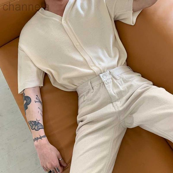 men's t-shirts v-neck solid short-sleeved loose t-shirt oversized single breasted cardigan man casual thin basic s men, White;black
men's t-shirts v-neck solid short-sleeved loose t-shirt oversized single breasted cardigan man casual thin basic s men, White;black