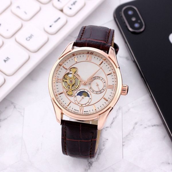 omeg wristwatches for men 2023 new mens watches 40mm tourbillon automatic mechanical watch luxury brand leather strap moon phase men fashion, Slivery;golden
omeg wristwatches for men 2023 new mens watches 40mm tourbillon automatic mechanical watch luxury brand leather strap moon phase men fashion, Slivery;golden