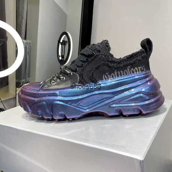 show lo's same dad shoes men's ins super fire street fashion shoes chameleon thick soled sneakers rubber drip canvas shoes, Black
show lo's same dad shoes men's ins super fire street fashion shoes chameleon thick soled sneakers rubber drip canvas shoes, Black