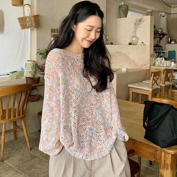 womens korean style multicolor cutout long sleeved sweater spring lazy and loose, White;black
womens korean style multicolor cutout long sleeved sweater spring lazy and loose, White;black