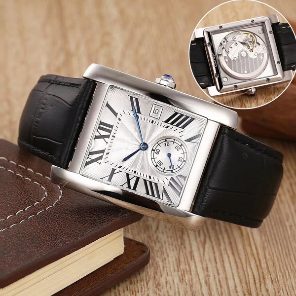 men fashion watch classic square design stainless steel mens watches automatic movement glide sweep move wristwatches clock a41, Slivery;brown
men fashion watch classic square design stainless steel mens watches automatic movement glide sweep move wristwatches clock a41, Slivery;brown