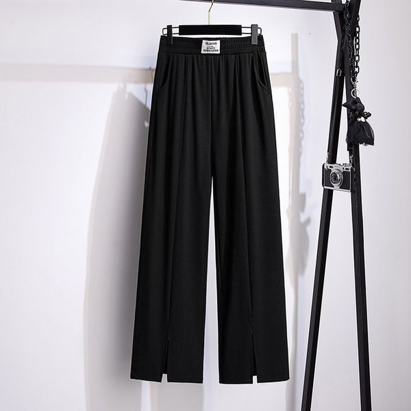 women's pants capris 100/150kg big size straight pants women's show thin summer high waist split pants oversized loose ice silk pa, Black;white
women's pants capris 100/150kg big size straight pants women's show thin summer high waist split pants oversized loose ice silk pa, Black;white