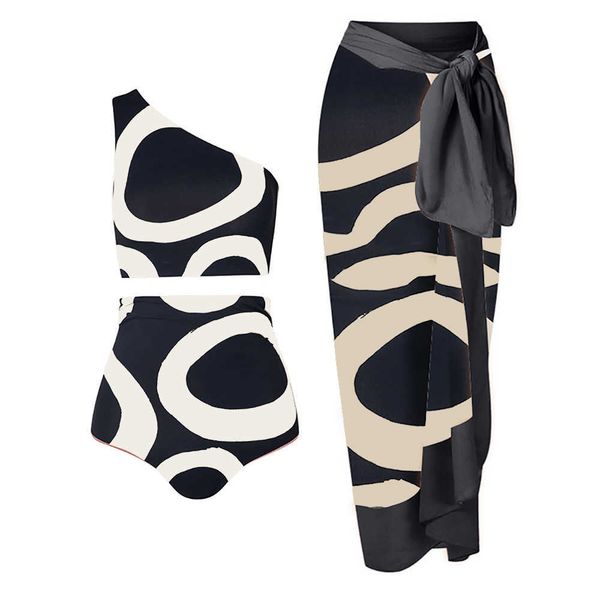 colorblock round print swimsuit suit one shoulder high waist cut two piece bikini backless elegant beachwear women 2022230413, White;black
colorblock round print swimsuit suit one shoulder high waist cut two piece bikini backless elegant beachwear women 2022230413, White;black