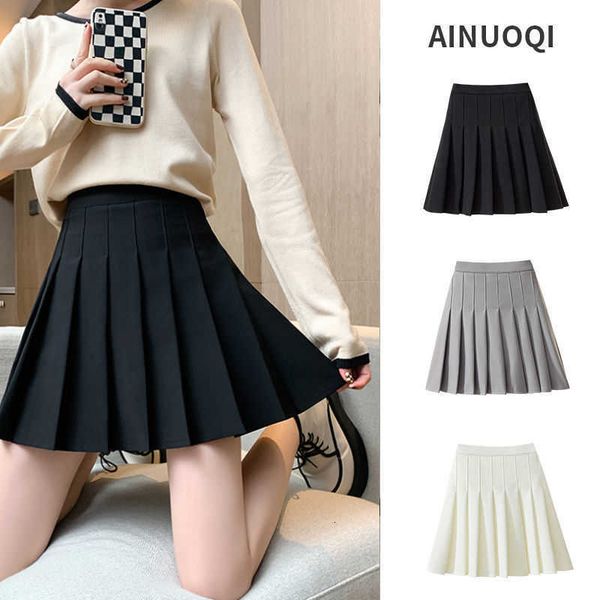 pleated short 100 commuting basic college style anti glare 2023 new high waisted slimming versatile oversized skirt, Black
pleated short 100 commuting basic college style anti glare 2023 new high waisted slimming versatile oversized skirt, Black