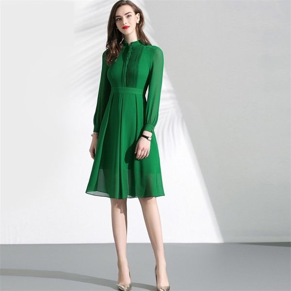 casual dresses green high-grade slim big swing dress autumn long-sleeved pleated waist women's chiffon dresses tide230413, Black;gray
casual dresses green high-grade slim big swing dress autumn long-sleeved pleated waist women's chiffon dresses tide230413, Black;gray