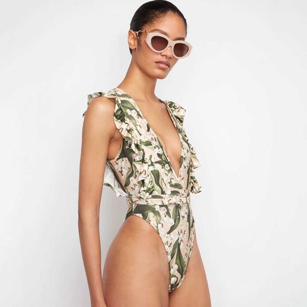 floral female bikini women's swimsuit one piece deep v print swimwear green ruffled beach bathing suit230413, White;black
floral female bikini women's swimsuit one piece deep v print swimwear green ruffled beach bathing suit230413, White;black